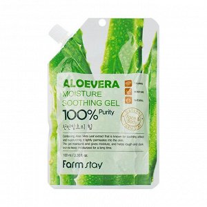 Многофункциональный гель с экстрактом алое вера, Farm Stay Moisture Soothing Gel Aloevera