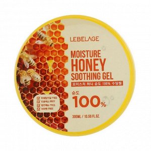 Lebelage Увлажняющий гель с медом / Moisture Honey 100% Soothing Gel, 300 мл