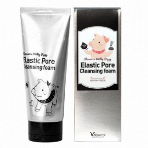 Elizavecca Пенка с древесным углем для очищения и сужения пор Milky Piggy Elastic Pore Cleansing Foam, 120 мл