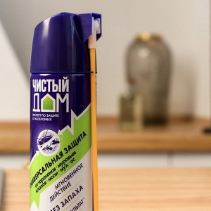 Аэрозоль дихлофос Инсектицид «Чистый дом», от летающих и ползающих насекомых, 150 мл