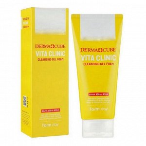 Пенка для умывания Farm Stay Dermacube Vita Clinic Cleansing Gel Foam, 180 мл