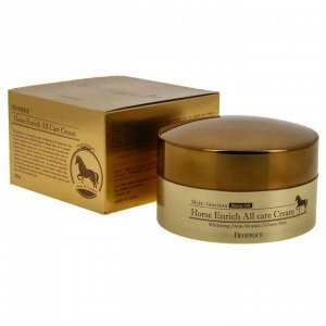 Deoproce Крем для лица питательный с лошадиным жиром / Horse Enrich All Care Cream, 100 мл