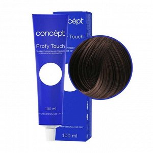 Concept Profy Touch 4.75 Профессиональный крем-краситель для волос, темно-каштановый , 100 мл