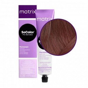 Matrix Крем-краска для седых волос / SoColor Pre-Bonded 505M, светлый шатен мокка, 90 мл