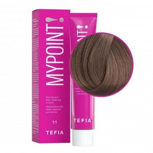 TEFIA Mypoint 7.87 Перманентная крем-краска для волос / Блондин коричнево-фиолетовый, 60 мл