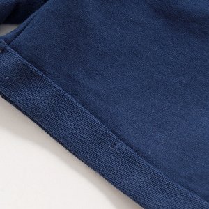 Детские темно-синие шорты на резинке