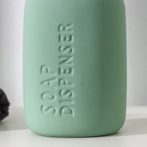 Дозатор для жидкого мыла SAVANNA Soft, 420 мл, цвет зелёный
