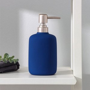 Дозатор для жидкого мыла SAVANNA Soft, 420 мл, цвет синий