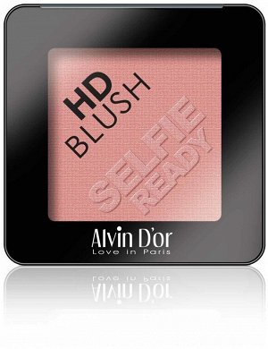 ALVIN D'OR B-2 Румяна для лица пудровые HD BLUSH Selfie Ready 6гр. (тон 03 - пыльно-розовый)