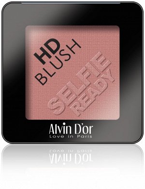 ALVIN D'OR B-2 Румяна для лица пудровые HD BLUSH Selfie Ready 6гр. (тон 04 - марсала)