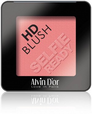 .ALVIN D'OR B-2 Румяна для лица пудровые HD BLUSH Selfie Ready 6гр. (тон 07 - ярко-розовый)