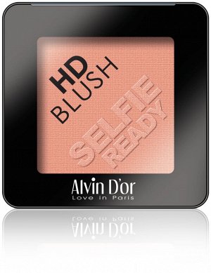 ALVIN D'OR B-2 Румяна для лица пудровые HD BLUSH Selfie Ready 6гр. (тон 08 - охра)