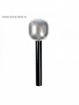 Микрофон цвет серебро 6х6,5х27 см