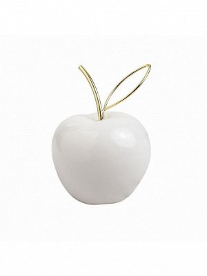 Яблоко 7 х 11 см керамика цвет белый