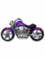 Фольга шар Байк синий 45&quot;/114 см 1шт Испания