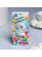 Свеча тортовая цифра 2 Цветное конфетти 5,5 см