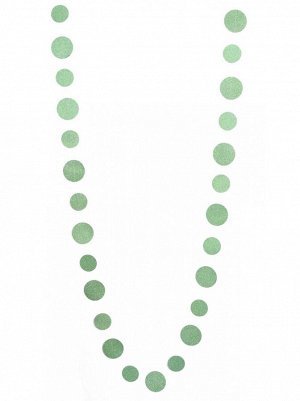Гирлянда Круги блеск 260 см цвет зеленый HS-21-4