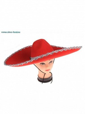 Шляпа Мексиканка красная