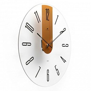 Часы настенные, серия: Интерьер, "Стиль, плавный ход, d=39 см