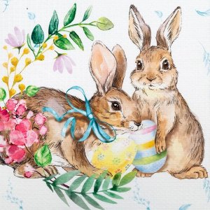 Полотенце «Этель. С праздником Пасхи», 40x73 см, 100% хлопок, вафля 160 г/м²