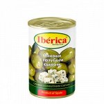 Оливки Иберика 300 г. с ГОЛУБЫМ Сыром.