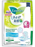 Laurier F Женские дневные супертонкие гигиенические прокладки с крылышками 22,5 см. - 20 шт.