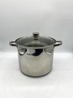 Кастрюля из нержавеющей стали с крышкой FESSLE диаметр 24 см (8.1 л)