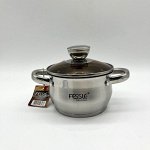 Кастрюля из нержавеющей стали с крышкой FESSLE диаметр 14 см