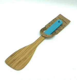 Кухонная деревянная лопатка с силиконовой ручкой FESSLE