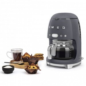 Кофемашина Smeg с фильтром Gunpowder Grey DCF02GREU