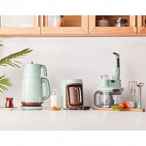 Homend Vintage Pottoman Milk в турецкой кофемашине 1876H с молочно-зеленым