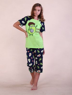 Пижама "Настроение" авокадо зеленый