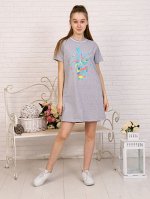 Платье &quot;Коктейль&quot; серый меланж