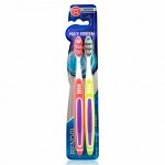 Зубная щетка средней жесткости RENDAL Max Fresh 1+1