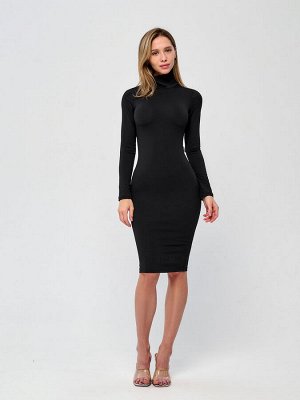 Платье Bona Fashion: Polo Neck Dress "Black"
