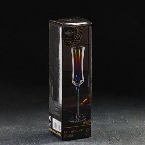 Бокал для шампанского Magistro «Кира», 180 мл, 7*25,5 см, стекло, перламутровый