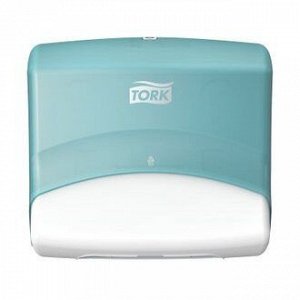 Tork, Диспенсер для протир.материалов в салфетках W4 (бирюзо-белый), Торк