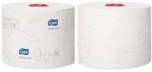 Tork, Туалетная бумага Mid-size в миди рулонах 2сл 100м в рул, 27 рул в коробке, Торк