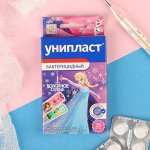 Лейкопластырь бактерицидный Унипласт Детский «Холодное сердце» набор 20 шт