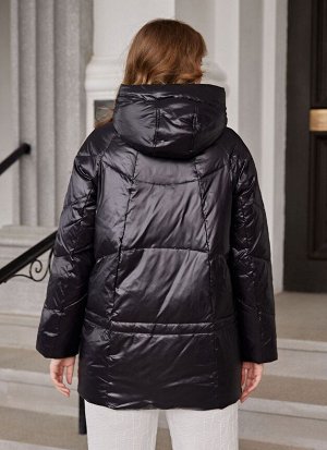 Женская ЗИМНЯЯ УЛЬТРА ЛЕГКАЯ куртка с капюшоном, удобная и комфортная, цвет черный