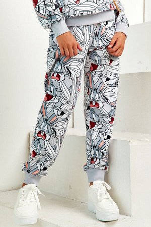 Брюки д/дев CRAZY GETUP "Looney Tunes" AW21GJ0804 серый