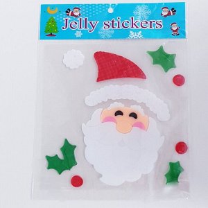 Желейные силиконовые наклейки "Дед Мороз", арт.917.255