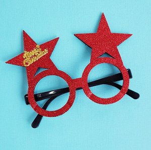 Маска-очки для детей и взрослых "Звёзды", цвет красный, арт.917.272