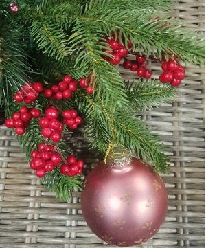 НОВОГОДНИЙ ШАР (СТЕКЛО) 8 СМ 1 ШТ