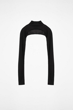 Arm warmers with turtleneck