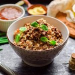 Каша гречневая  с говядиной евро эконом  ГОСТ 340 гр. МКК Балтийский