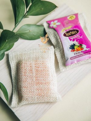 Спа-мыло в мочалке из люфы "Фруктовый Йогурт" Panatip / Panatip Yoghurt With Fruit Spa Herbal Soap With Loofah Bag