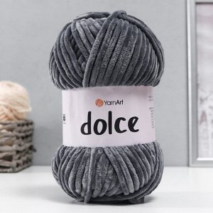 Пряжа "Dolce" 100% микрополиэстер 120м/100гр (760 серый)