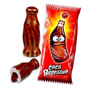 Жевательная резинка со вкусом колы Fini Cola Bottles Жвачка Фини &quot;Кола&quot; в виде бутылочки колы с  начинкой внутри 6 гр