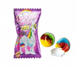 Леденцовая карамель Fini Unicorn Balls / Конфета Фини "Шар Единорога" с порошковой начинкой внутри 5 гр